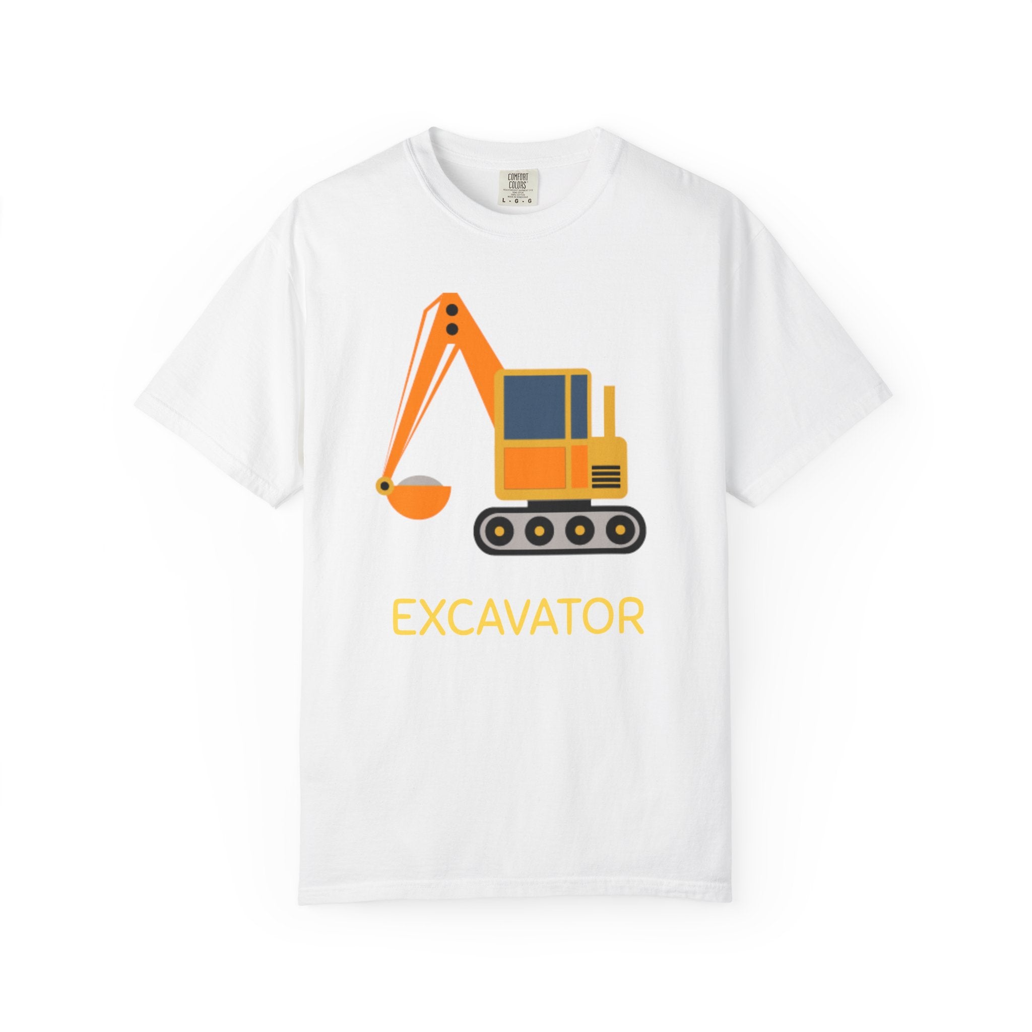 Excavator Family Set - matching adult and infant tees